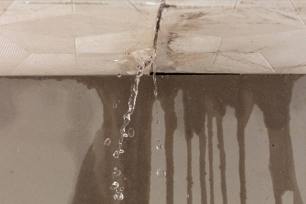 Professional Flood Damage Cleanup technician working in Fellows, CA